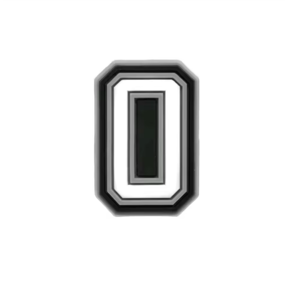 Letter 'O' or Number '0' Croc Charm - All4Swim