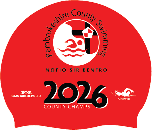 Pembrokeshire County Championships 2026 Swim Hat - Red