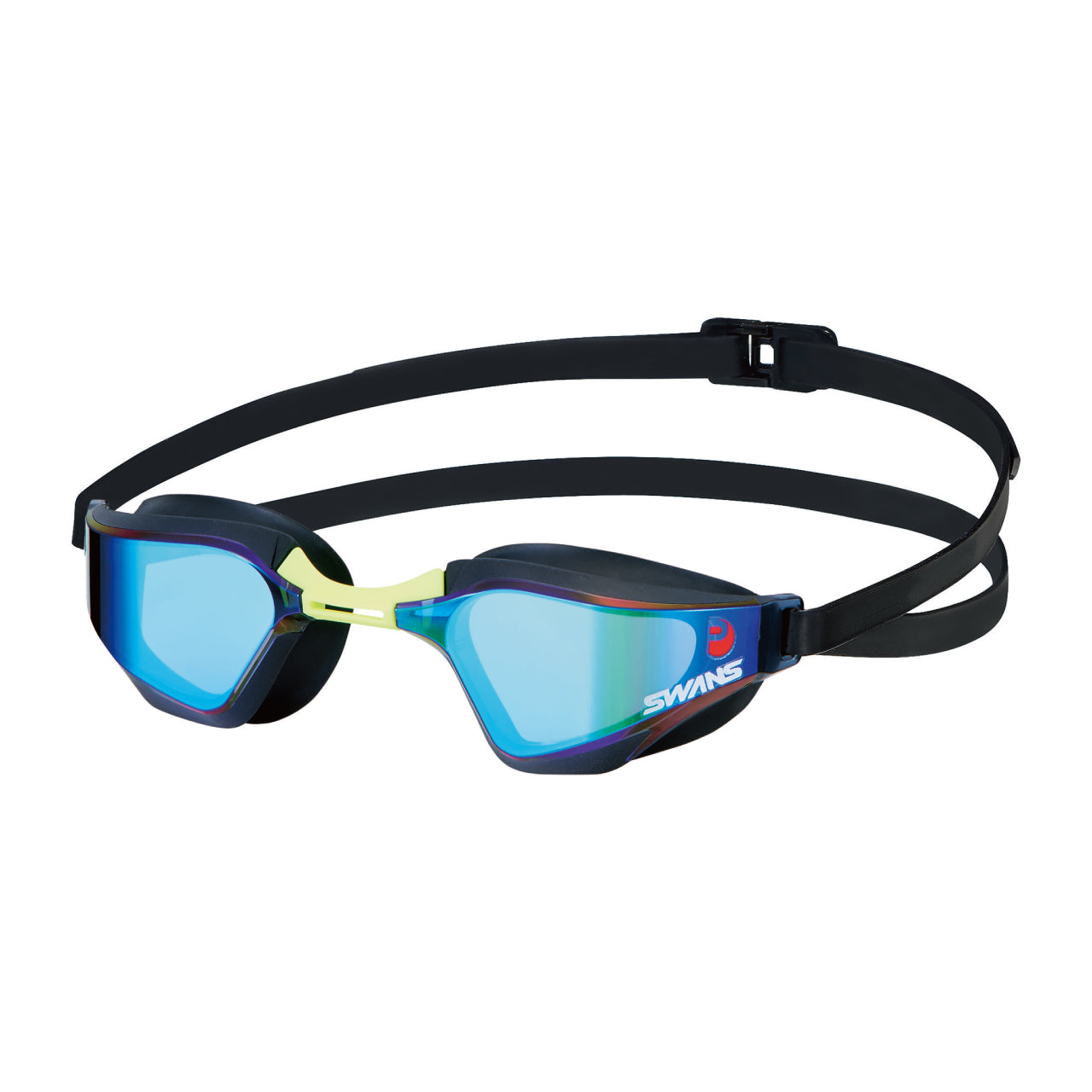 Swans Valkyrie SR-72 Mirror Goggles - Black/Yellow/Emerald/Smoke