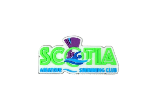 The Scotia Swimming Club Shoe Charm by All4Swim features 