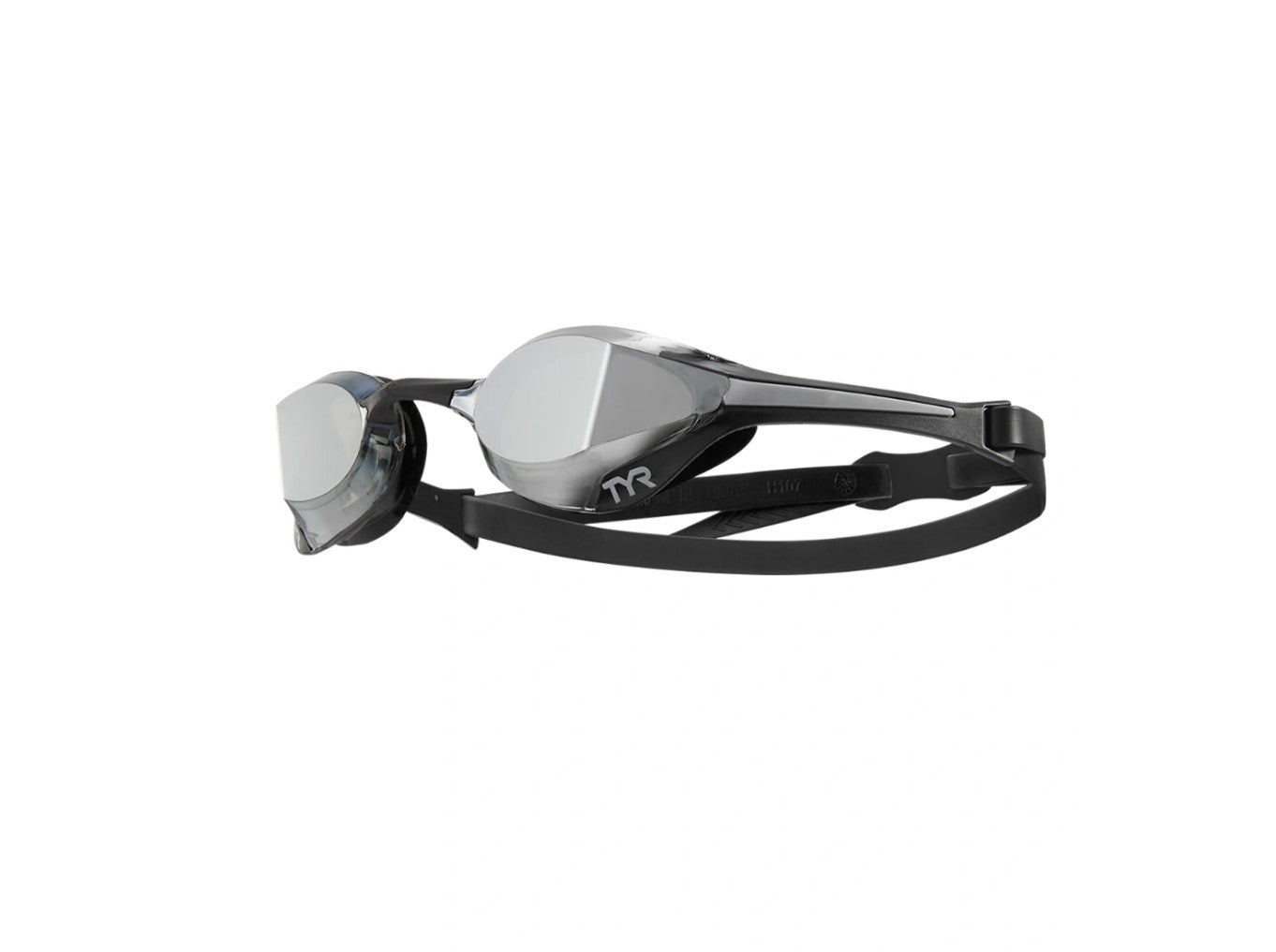 TYR Adult Tracer-X Elite Mirrored Racing Goggles - Silver/Black - All4Swim