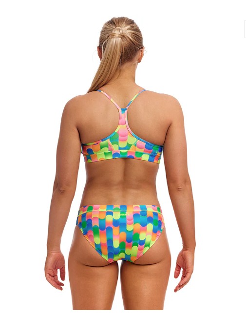 Haut court de bain Funkita à pois pour femme - Haut uniquement