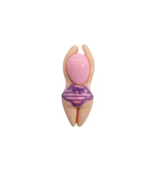 Purple Costume Swimmer Croc Charm - All4Swim