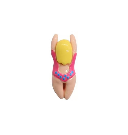 Pink Costume Swimmer Croc Charm - All4Swim