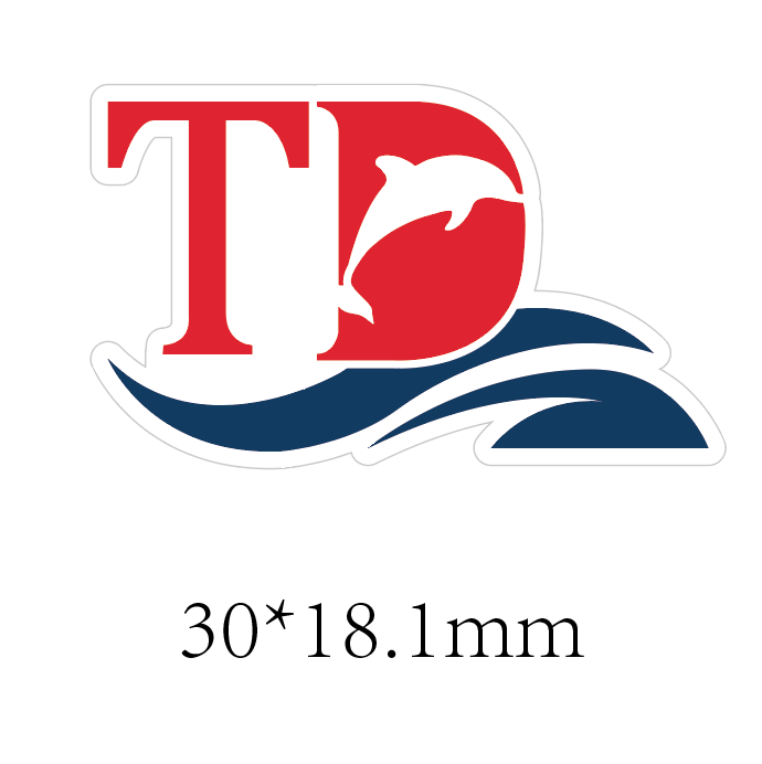 Porte-clés du club de natation des dauphins de Torfaen