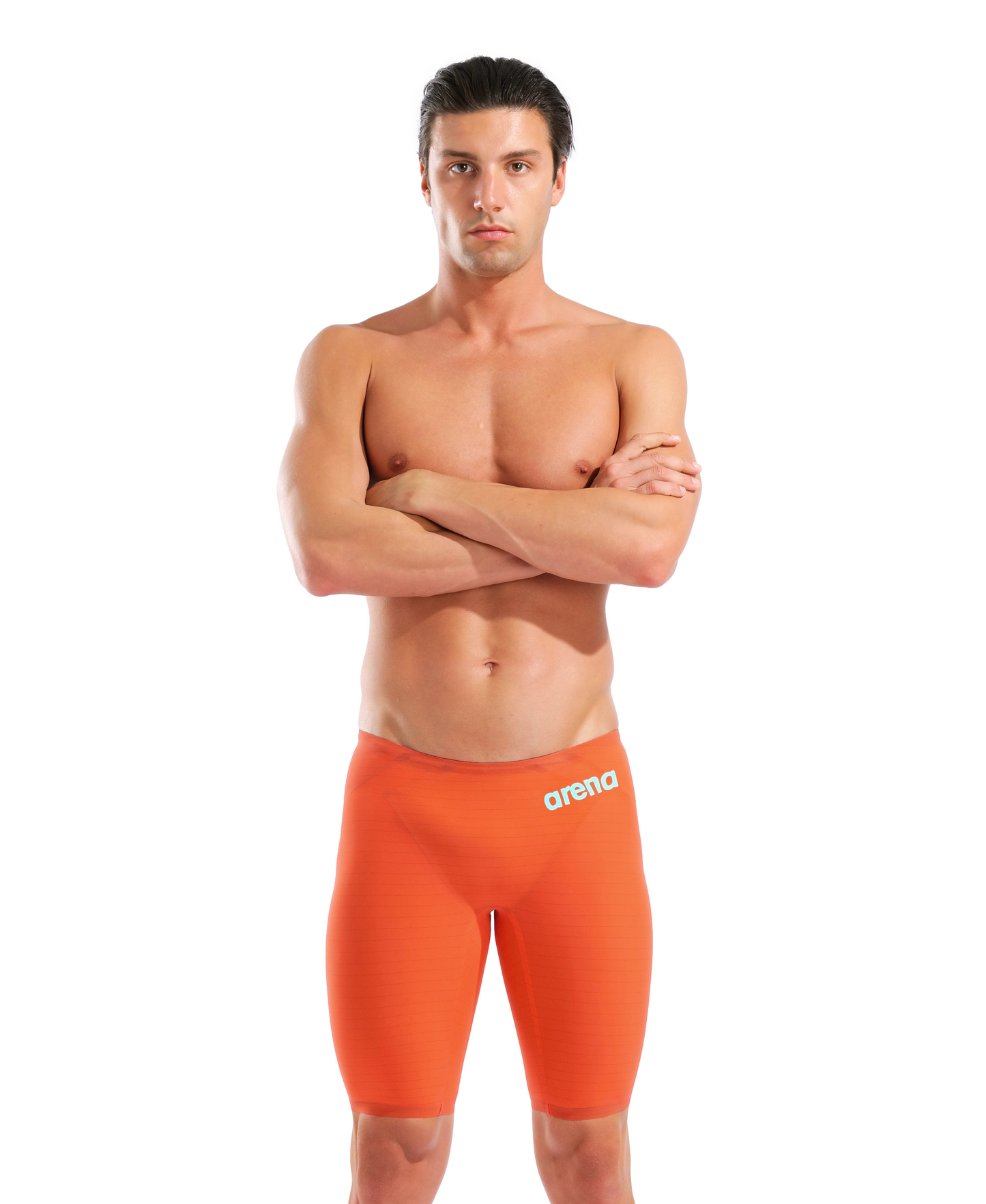 Arena Powerskin Carbon Air2 Jammer pour homme - Édition limitée - Corail coucher de soleil