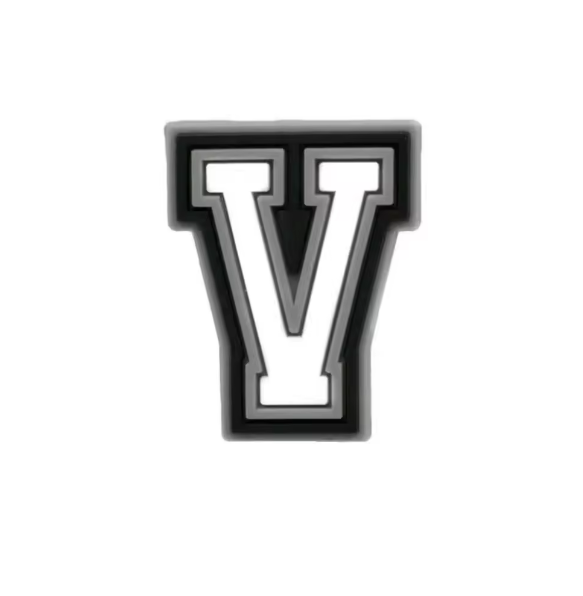 Letter 'V' Croc Charm - All4Swim