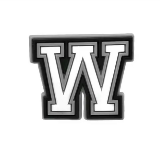 Letter 'W' Croc Charm - All4Swim