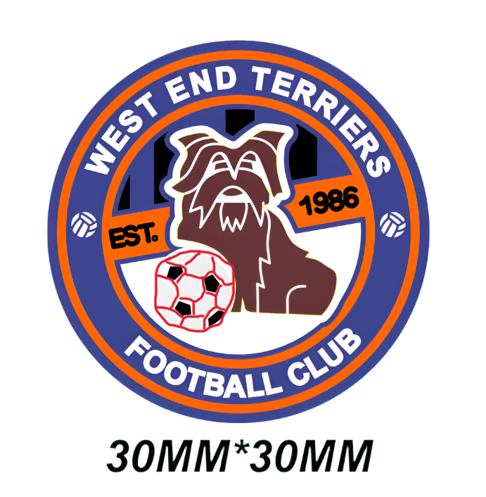 Breloque pour chaussures du club de football des West End Terriers