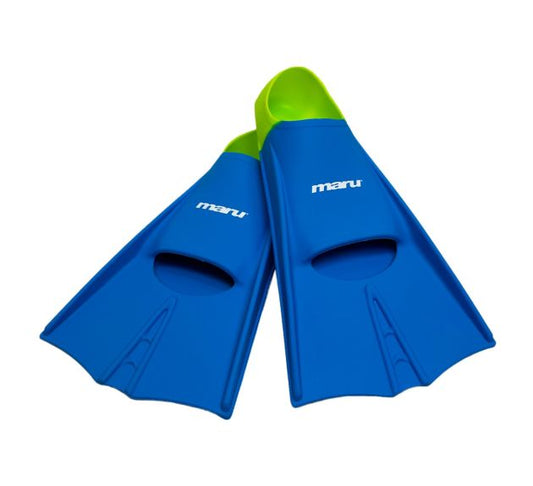Maru Training Fins (Blue/Lime) - All4Swim