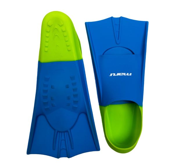 Palmes d'entraînement Maru (bleu/citron vert) 