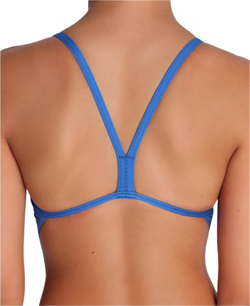 Arena Performance Girls' Solid Team Challenge Swimsuit - Royal - All4Swim
