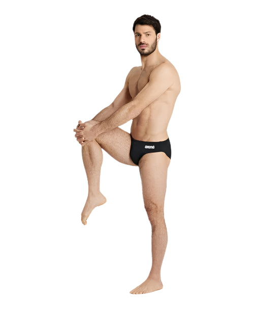 Arena Performance Men's Solid Team Swim Briefs - Black - All4Swim
