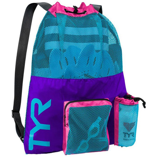 TYR Big Mummy Mesh Bag - Purple/Blue - All4Swim